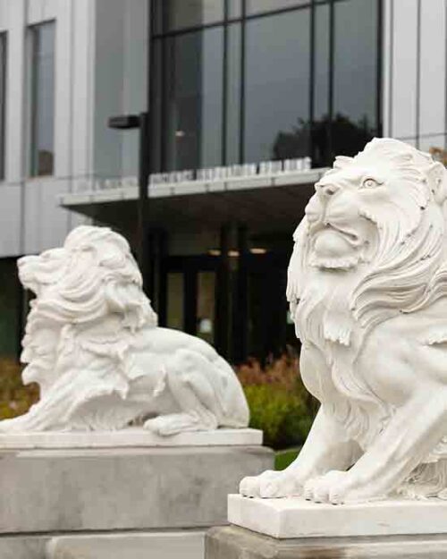 PNW Lion Statues