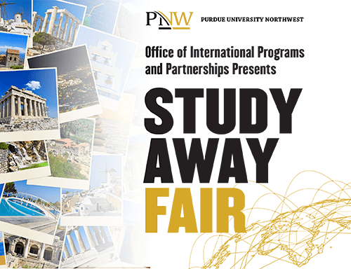 Graphic: PNW Study Away Fair information