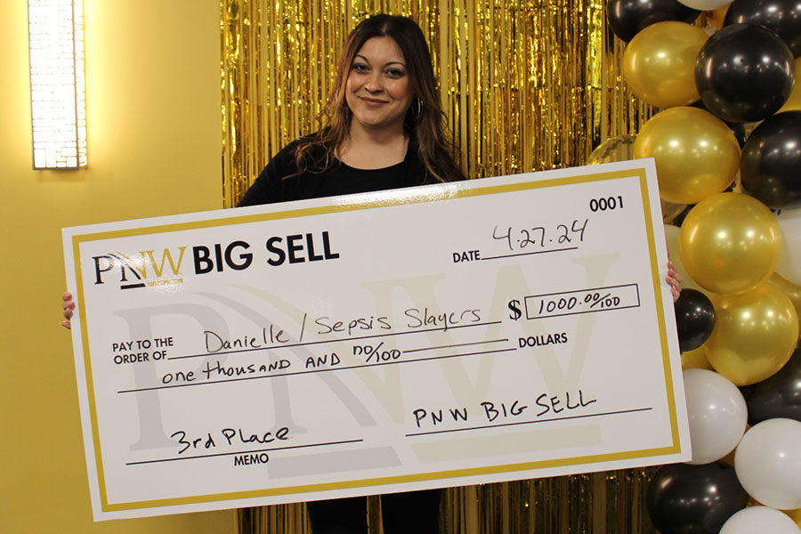 Third place winner of the PNW Big Sell, Danielle Cruz-Lopez
