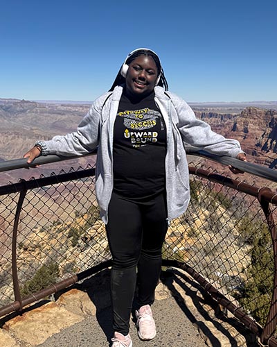 Kayla Seymour post photo - study away 2