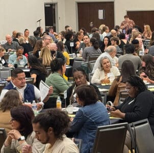 PNW employees attend a strategic-planning session.