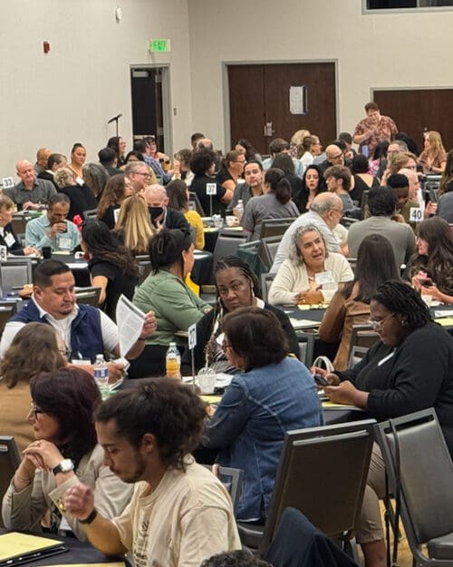 PNW employees attend a strategic-planning session.