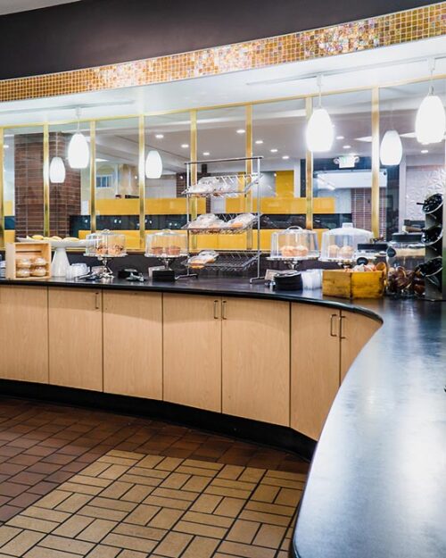 Interior view of the dining area on PNW's Hammond campus.