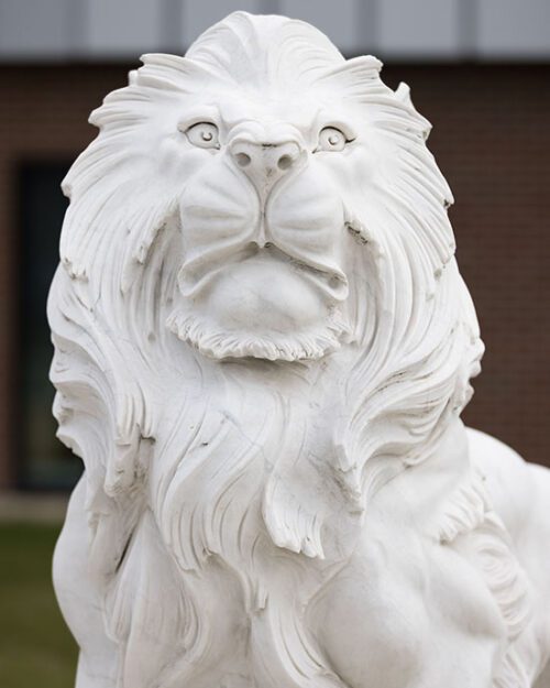 PNW Lion statue
