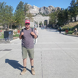 Hugo Garcia standing outdoors