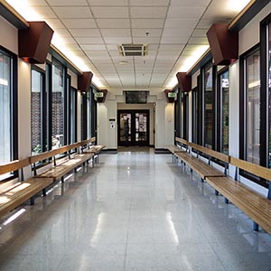 Hallway view of the Powers Building